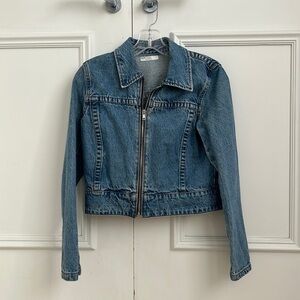 Zip Up Brandy Melville Jean Jacket